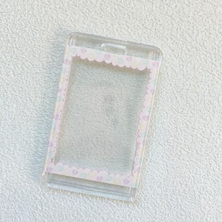 Bảo vệ ảnh trong suốt Hộp đựng thẻ Acrylic trong suốt Hộp đựng thẻ trượt hoa cho trường học Màn hình sưu tập