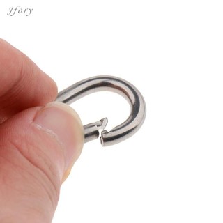 Jfory 316 Thép không gỉ Lò xo Snap Hook Carabiner Móc khóa Cắm trại Đi bộ đường dài Du lịch