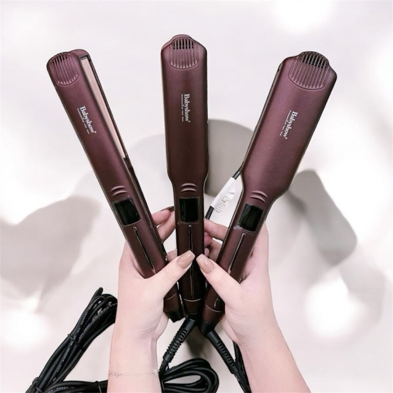 Hàng hot-Máy kéo (duỗi) tóc Babyshow, hàng nội địa Trung. Nhiệt độ điện tử nóng nhanh, lưỡi sứ bảo vệ tóc.