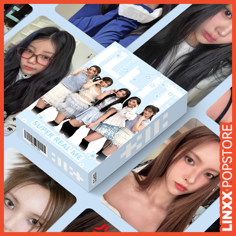 LINXX 55 Chiếc ILLIT Nhóm Lomo Cards K-pop Nhóm Cô Gái Bộ Sưu Tập Ảnh Ba Chiều Quạt Hàng Hóa Sưu Tập Thẻ Laser Bộ Quà Tặng