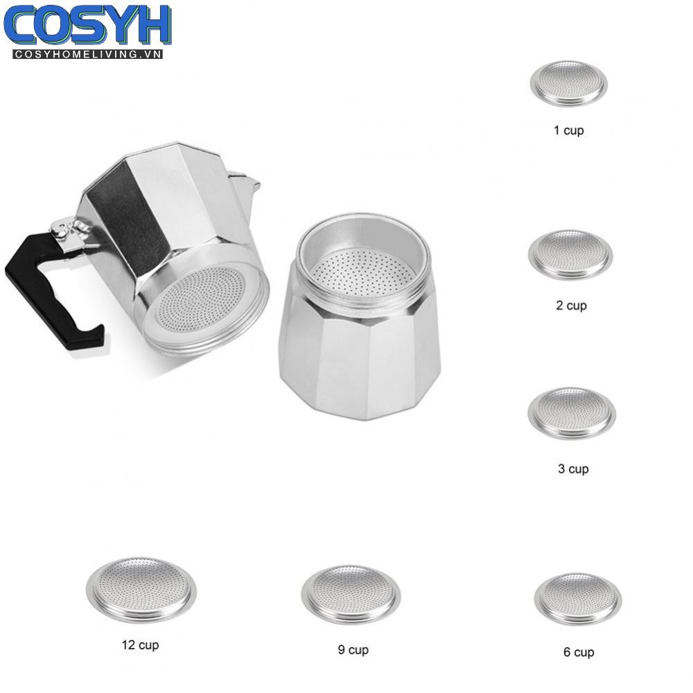 Phụ tùng bộ lọc đệm linh hoạt và bền bỉ cho nồi Moka (1 2 3 6 9 12 cốc)