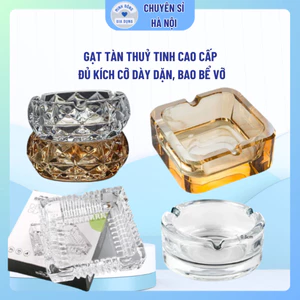 Gạt tàn thuỷ tinh cao cấp đủ kích cỡ