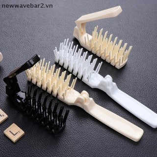 [Mới] Bàn chải tóc gấp bằng nhựa cỡ túi du lịch tiện lợi.