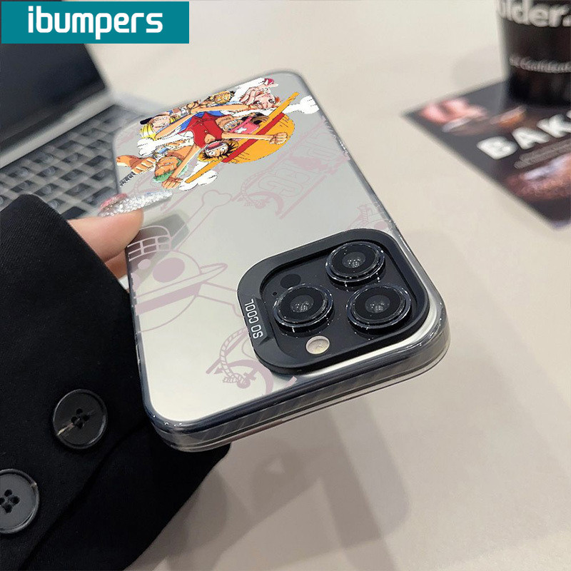 ibumpers Ốp Lưng IPhone Xinh Họa Tiết Một Mảnh Độc Đáo Ốp Điện Thoại IMD Cứng Trơn Chống Bẩn Chống Sốc Cho IPhone 16 15 14 12 13 11 Pro Max