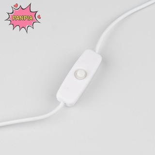 PNPIA 5V 1M / 1.5M USB Nam sang 2 Dây cấp nguồn 501 Nút BẬT / TẮT Cáp kết nối 2A cho dải đèn LED Boutique