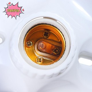 Pnpia E27 LED Bóng Đèn Giá Đỡ Vòng Ổ Cắm Đế Treo Đèn Ổ Cắm Đế 6A220V-250V Boutique