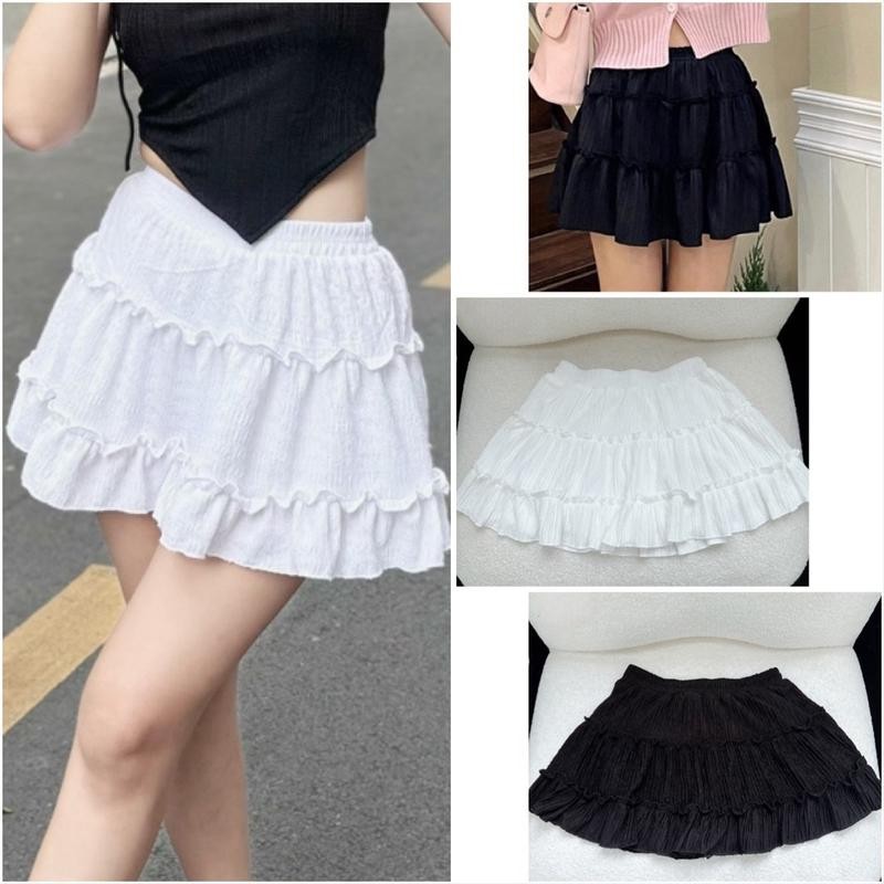 Váy bigsize 3 tầng chất liệu thun xốp nhật có quần bảo hộ kín đáo nhiều màu xinh len đầm 2