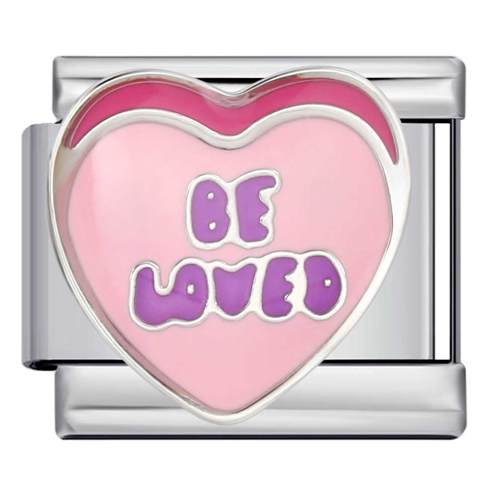 Love English Series Titan Thép Hàn Nhỏ Giọt Dầu DIY Ý Mô Đun Vòng Tay Cá Tính Phụ Kiện