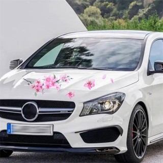 Lookshow Dán Xe Ô Tô Tự Động Vinyl Decal Anh Đào Hồng Hoa Ốp Lưng Cửa Sổ Xe Tạo Kiểu Phụ Kiện E8S4