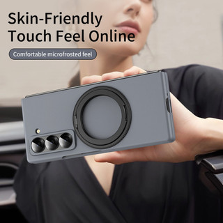 Ốp Điện Thoại Xoay 360 Từ Tính Cho Samsung Galaxy Z Fold SE Đặc Biệt W25 Fold 6 Slim 6 5 4 3 PC Cứng Bảo Vệ Toàn Diện