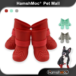 HamshMoc Chống Trơn Trượt Cho Chó Đi Mưa Chống Thấm Nước Thoải Mái Cho Thú Cưng Đi Mưa Có Thể Điều Chỉnh Chân Bảo Vệ Cho Nhỏ Vừa Chó Đi Bộ