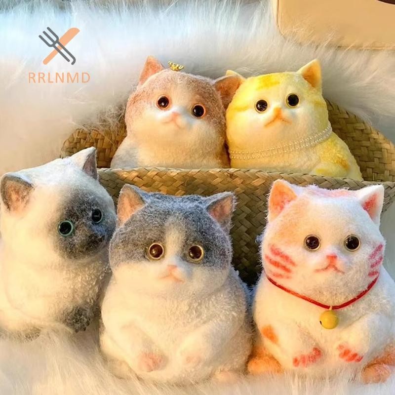 Rrlnmd Taba Mèo Mập Dễ Thương Mèo Cam Sang Trọng Mềm Mại Dính Cô Gái Trẻ Em Quà Tặng Sinh Nhật Fidget Squishy Đồ Chơi Đồ Trang Trí Thú Cưng Quà Tặng MỚI