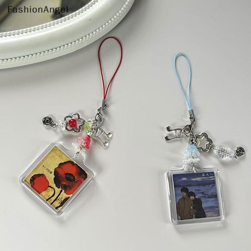Fashionangel 1 Túi Mặt Dây Chuyền Handmade Đính Hạt Sống Tình Yêu Đèn Điện Thoại Quyến Rũ Cặp Đôi Thời Trang Y2k Anime Khung Ảnh Dây Xích Điện Thoại VN