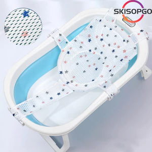 【SKISOPGO】Lưới Tắm Cho Bé， Chống Trượt Dễ Chịu，Lưới Tắm Cho Bé Sơ Sinh Cao Cấp Gấp Gọn Điều Chỉnh Kích Thước
