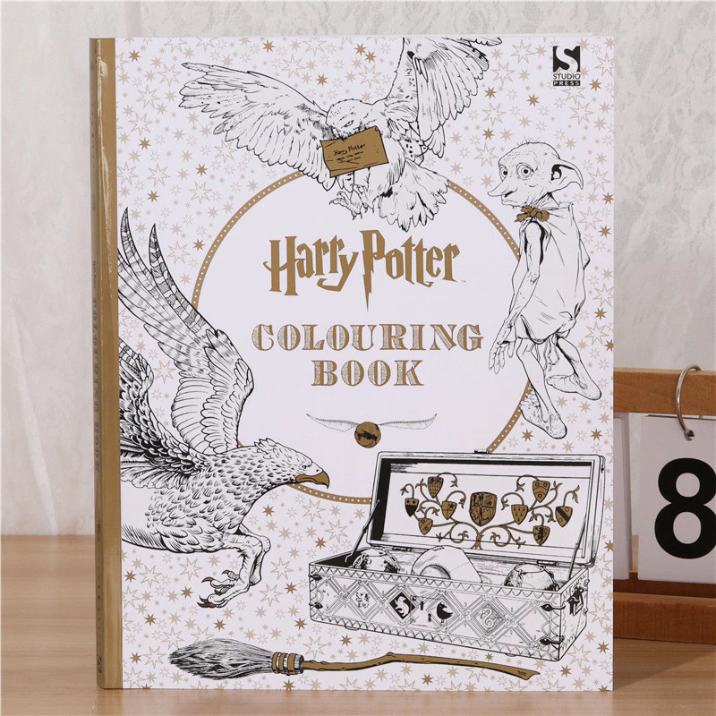 Ossayi Harry Potter Bộ Sách Tô Màu A4 96 Trang Giảm Áp Lực Người Lớn Và Trẻ Em Tranh Và Vẽ Nghệ Thuậ