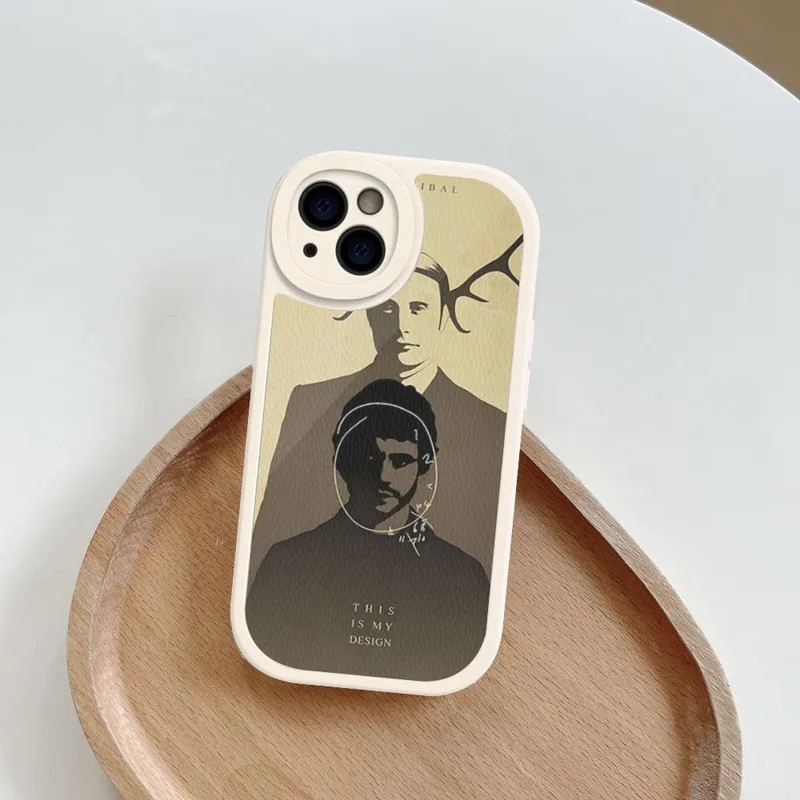 Ốp điện thoại TP-1 G-Graham H-Hannibal Mads Mikrokelsen Da cứng cho iPhone 16 17.35 14 13 12 Mini 11 14 Pro Max Xs X Xr 7 8