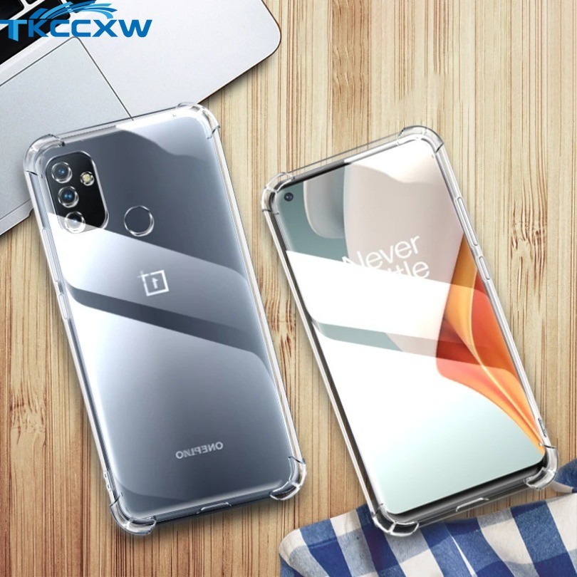 Túi Khí Silicon Chống Sốc Cho Oneplus Nord N10 N100 5G NordN10 NordN100 Nguyên Bản Mềm Trong Suốt TPU One Plus Ốp điện thoại Funda