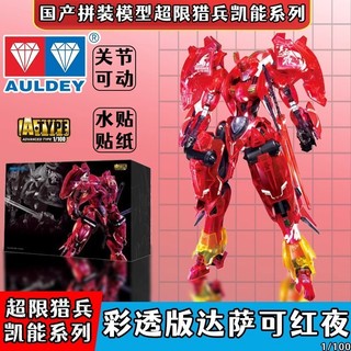 Đồ chơi mô hình lắp ráp sang trọng Red Night Kaoneng Dòng 1:100 sơn trước