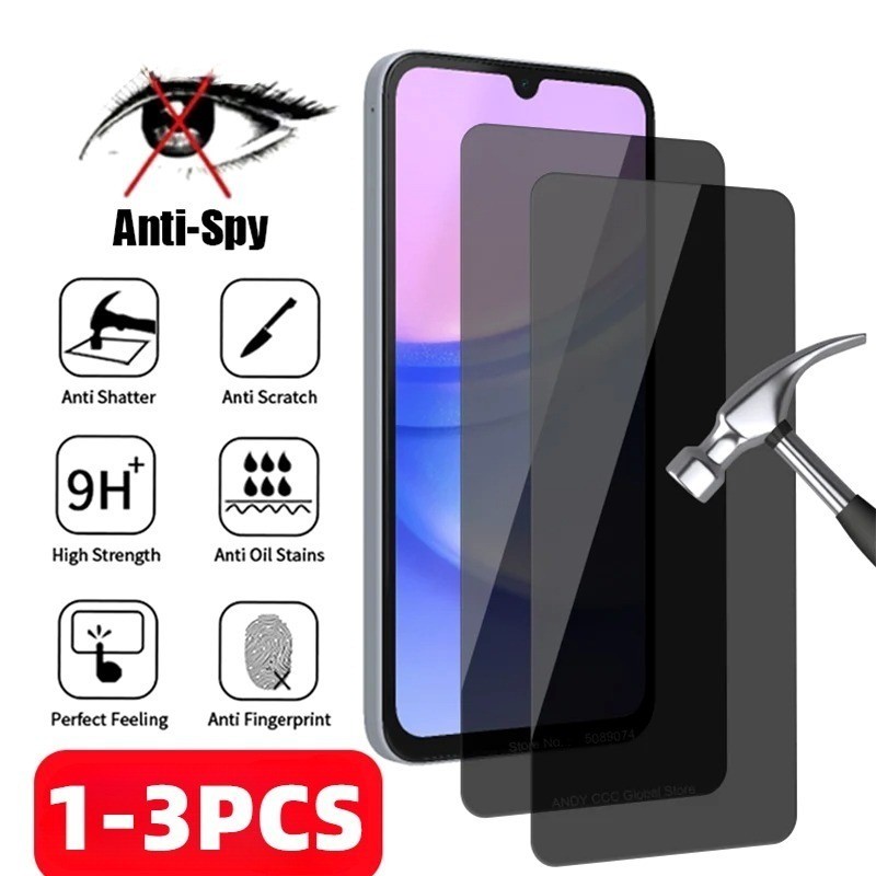Asus ROG Series Chống Gián Điệp Quyền Riêng Tư Trong Suốt Kính Cường Lực Cho Asus ROG Phone II 9 8 7 6D 6 5s 5 3 ZS660KL Pro FE Ultimate Strix Độ Nhạy Cảm Ứng Cao Bảo Vệ Màn Hình