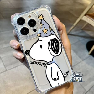Ốp Điện Thoại Chó Snoopy Màu Trắng Dễ Thương Cho OPPO Reno 15 15C 15F 14F 14 ProMax Mini Find X9 X9S X8S X8 Pro Ultra Plus 5G 4G Vỏ Mềm Hoạt Hình Ngôi Sao