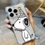 Ốp Điện Thoại Chó Snoopy Trắng Dễ Thương Cho Realme 16 15T 15 P4 Lite Power Narzo Power 90X 90 80 Lite Note 80 C85 C83 C71 Neo 8 7 Turbo GT 8 7 Pro 5G 4G Vỏ Mềm Hoạt Hình Ngôi Sao