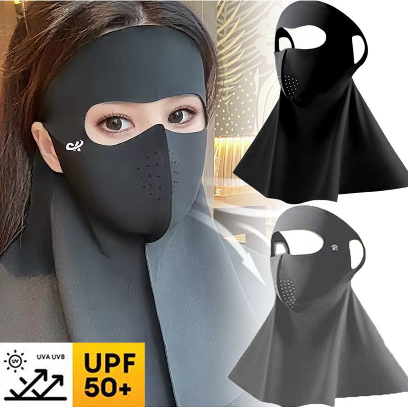 Mặt nạ chống nắng làm mát bằng đá 3D UPF50 +, Vỏ bọc mặt phù hợp với lỗ thông gió ẩn, Bảo vệ tia cực tím chống bụi cho các hoạt động ngoài trời hàng ngày