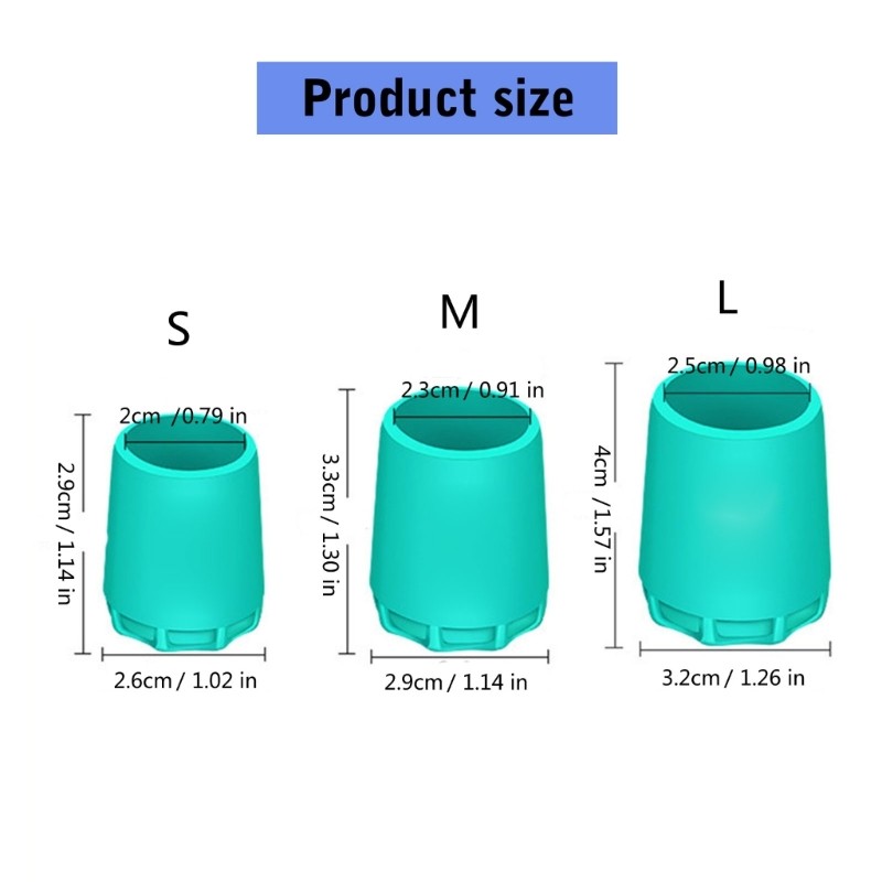 BTF 4 PC Silicone Cần Câu Cuối Bảo Vệ Mũ Câu Cá Đuôi Bảo Vệ Mông Đệm Tay Cầm Đa Năng Cuối Bảo Vệ
