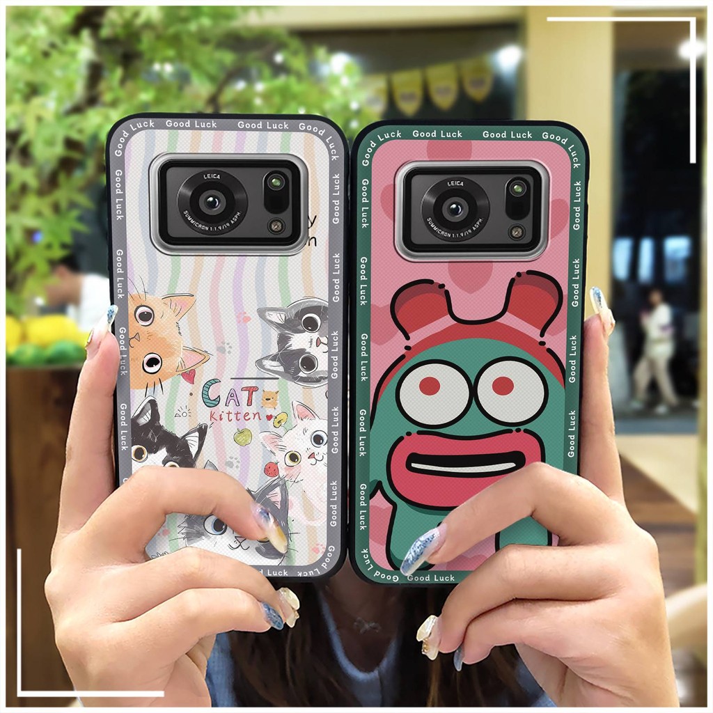Ốp Điện Thoại Chống Sốc Cho Sharp Aquos R6 / SH-51B / P6 / R6G Bảo Vệ Chống Thấm Nước Hoạt Hình Ốp Lưng Chống Bụi Bẩn Chống Bụi Bọc Toàn Bộ Túi Điện Thoại Graffiti Silicone Bền
