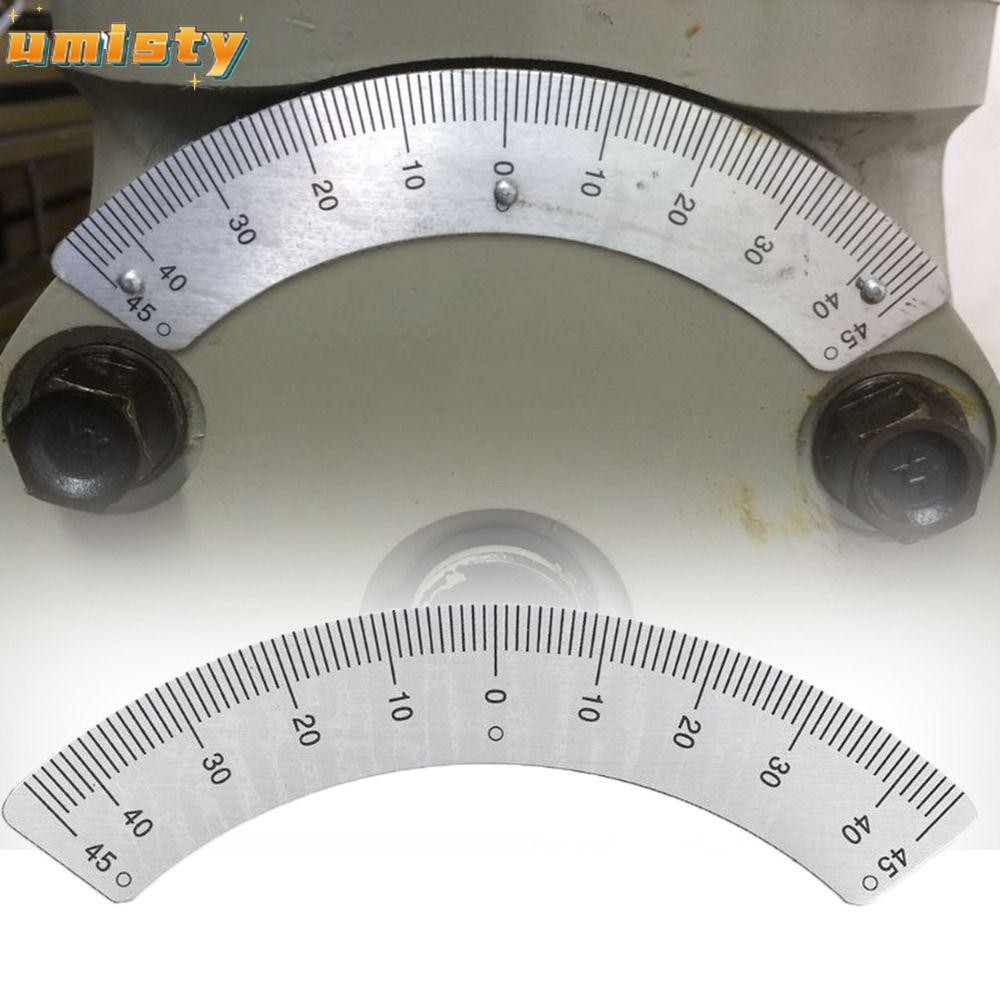 Dụng cụ đo hồ quang tròn UMISTY, thước đo chế biến gỗ 45-0-45° Thước đo, phay di động|Một phần thước đo kim loại