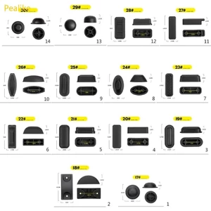 Pealike 2 Bộ Thay Thế Hành Lý Chân Miếng Lót Nhựa Hành Lý Đinh Vali Đứng