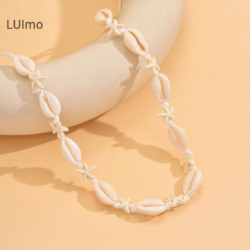 LUImo Bohemian Dây Xích Xương Đòn Vòng Cổ Thời Trang Hạt Gạo Lớp Vòng Cổ Mùa Hè Gợi Cảm Đi Biển Món Quà Trang Sức SBS