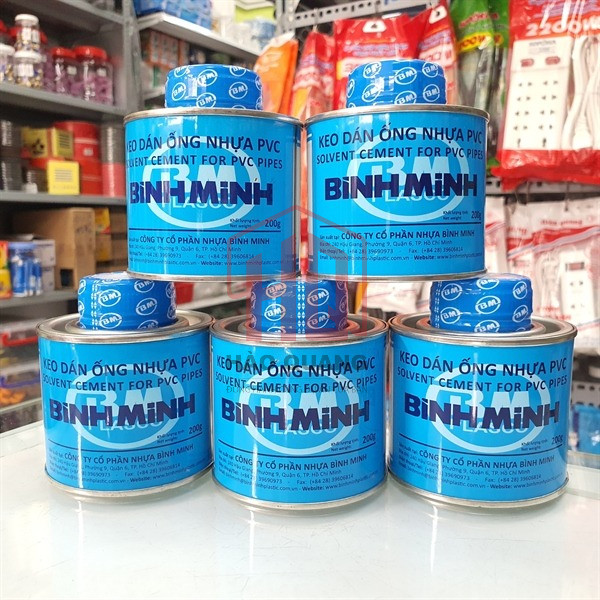 Keo Dán Ống Bình Minh 200g/500g – Chuyên Dụng Cho Ống Nhựa PVC