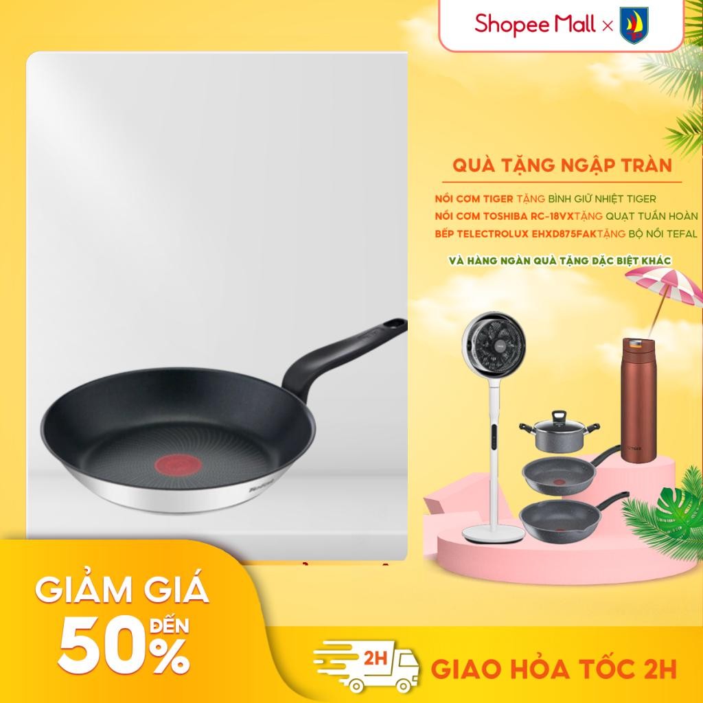 Ảnh Chảo chiên inox chống dính đáy từ Tefal Primary 20/24/26/28cm - Hàng chính hãng -Giao hỏa tốc 2H HCM 1