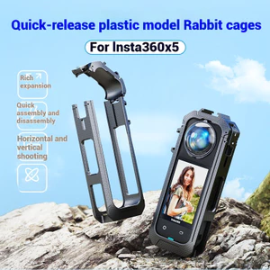 Tương thích với camera hành động toàn cảnh Insta360 X5 với khung bảo vệ bằng nhựa giải phóng nhanh từ tính