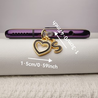 1 Cái Cắm Bụi Điện Thoại Tình Yêu Và Chữ Cái / Phụ Kiện Cổng Sạc Trái Tim Thời Trang / Tinh Tế / Trang Trí Điện Thoại Của Bạn / Quà Tặng Tiệc Sinh Nhật Ngày Lễ