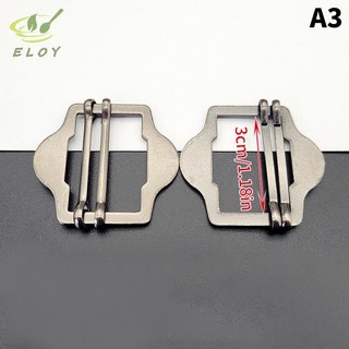 [MAO] 3 Chiếc Kim Loại Hai Trượt -Glide Buckles Cho Phù Hợp Với Áo Vest Vai Túi Da Dây Đeo Dây Thanh Trượt Điều Chỉnh Khóa Hình Chữ Nhật VN