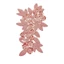 THEGIRL8B Hoa Thêu Miếng Dán, Tinh Tế Sequin Quần Áo Táo, Vải Miếng Dán Có Thể Tháo Rời Hoa Ba Chiều Quần Áo Thanh Lịch Miếng Dán May