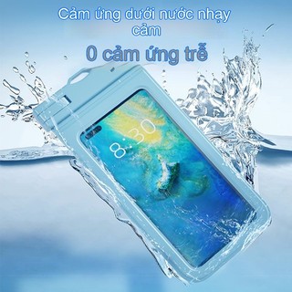 Túi điện thoại chống nước IPX8 cảm ứng nhạy chụp ảnh rõ, kèm dây đeo tiện lợi, dùng khi bơi lội du lịch