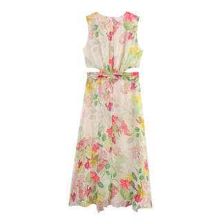 Đầm Zara made in Morocco midi voan hoa cutout xinh đẹp