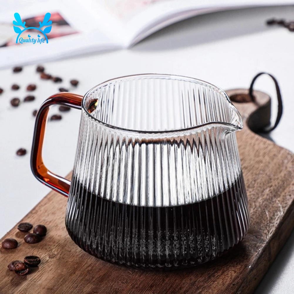 Rót Trên Máy Chủ Cà Phê Kính Dọc Nồi Cà Phê Chịu Nhiệt Cho Nhỏ Giọt Cà Phê Chia Sẻ Nồi Ấm Siêu Tốc -350Ml