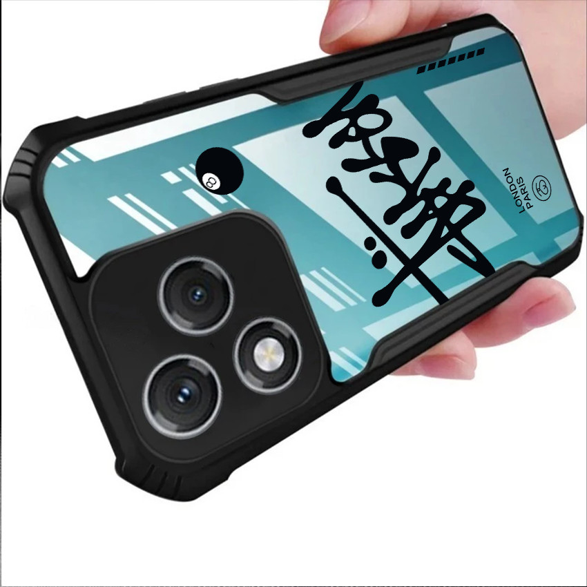 Trend Fashion Cool Black 8 Bida Acrylic Case Honor 400 90 X9C X7C X9B X8B X7B X6C X6B X5B X9A X9 X8A X7A X6A X40 X50 Lite 4G 5G Vỏ Bảo Vệ Phụ Kiện Chống Sốc