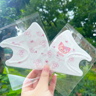 Kid Mask3d 10 chiếc mặt nạ 3D hoạt hình cho bé 4-10 tuổi, đóng gói riêng, họa tiết Kuromi