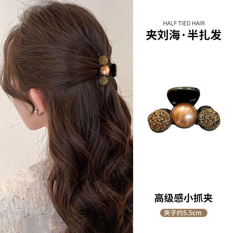 [2611 người khen ngợi] Kẹp ngoạm hoa trà, phụ kiện tóc nữ, kẹp tóc nhỏ, nhỏ gọn, kẹp tóc hai bên tóc mái, kẹp ngọc trai, lười JUXO