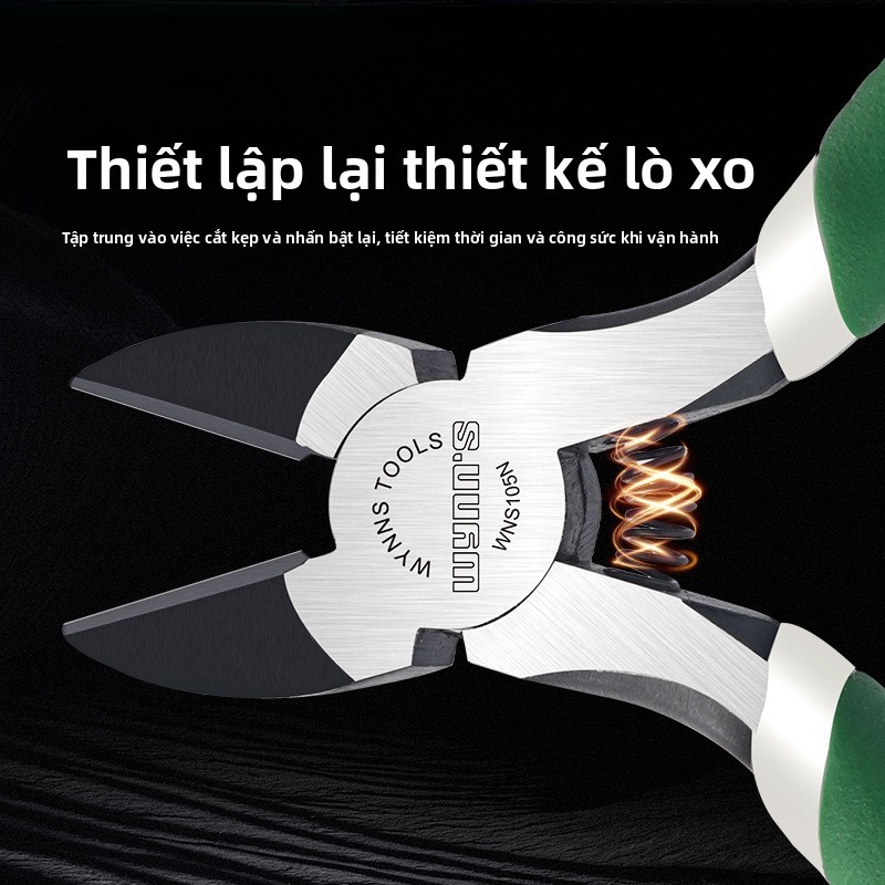 Kìm thủ công Mini 17cm Kìm kim-Nose Kìm chéo Kìm dây Kìm không răng Kìm kim-Không