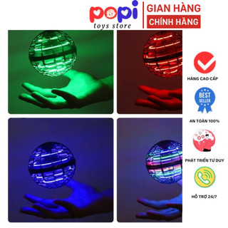 Con Quay Bay Phát Sáng – Quả Cầu Ma Thuật Lơ Lửng Có LED, Đồ Chơi Bay Điều Khiển Tay Thú Vị Cho Bé -POPITOYS