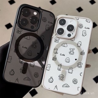 Ốp lưng trong suốt hình thú dễ thương tương thích với iPhone 13 12 Pro 11 16 Pro Max 15 Pro 14 13 Pro 12 11 Pro 16 15 14 Plus, chống trầy xước, chống bụi, chống nước, chống sốc
