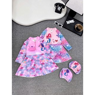 15-35kg Các mẫu bơi liền dáng váy size nhỡ cho bé gái