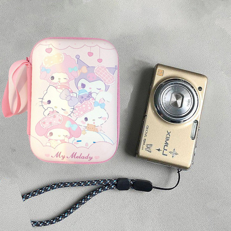 Túi đựng máy ảnh Hello Kitty dễ thương Phim hoạt hình sáng tạo có túi ...
