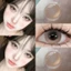 （-0°-6.00°）🌈ZM 🌈/Set 2 Kính Áp Tròng Màu tím/đen/xám thời trang contact lens hợp lệ 6 tháng YX115