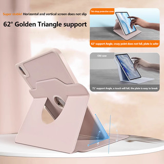 360 ° Ốp Lưng Acrylic Xoay Cho Honor Pad X8b 11 inch 2026 NDL2-W09 X10 10 Pro V9 X9a X9 GT 11.5 2025 X8a 11 2024 Vỏ Máy Tính Bảng Chống Sốc Bảo Vệ Bằng Da Có Khe Cắm Bút